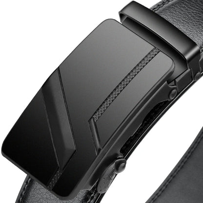 Men's Black Leather Dress Belt – Fiare