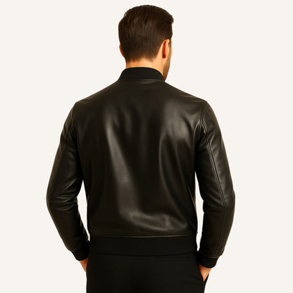 Men's Leather Jacket - Gran Nero